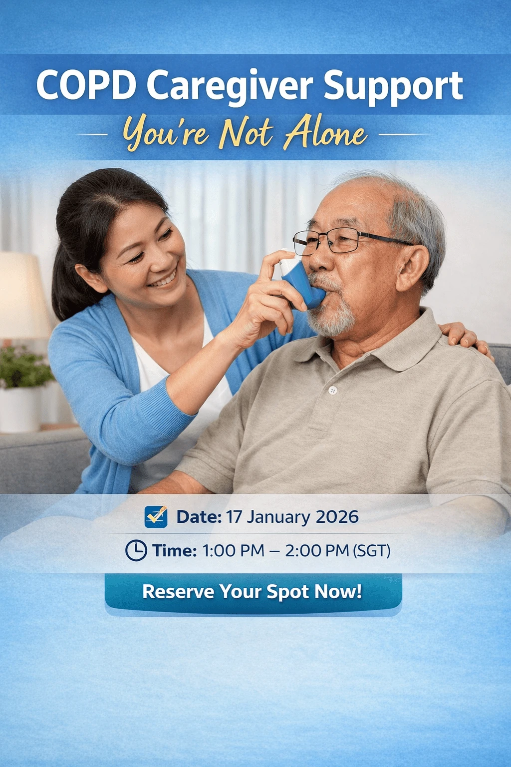 Providing caregiver support to patients with COPD